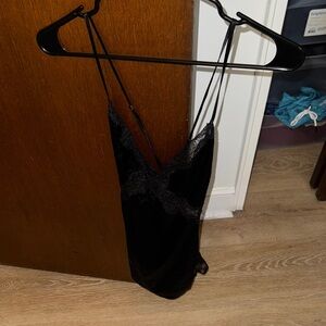 Victoria's Secret Black Lace Chemise
